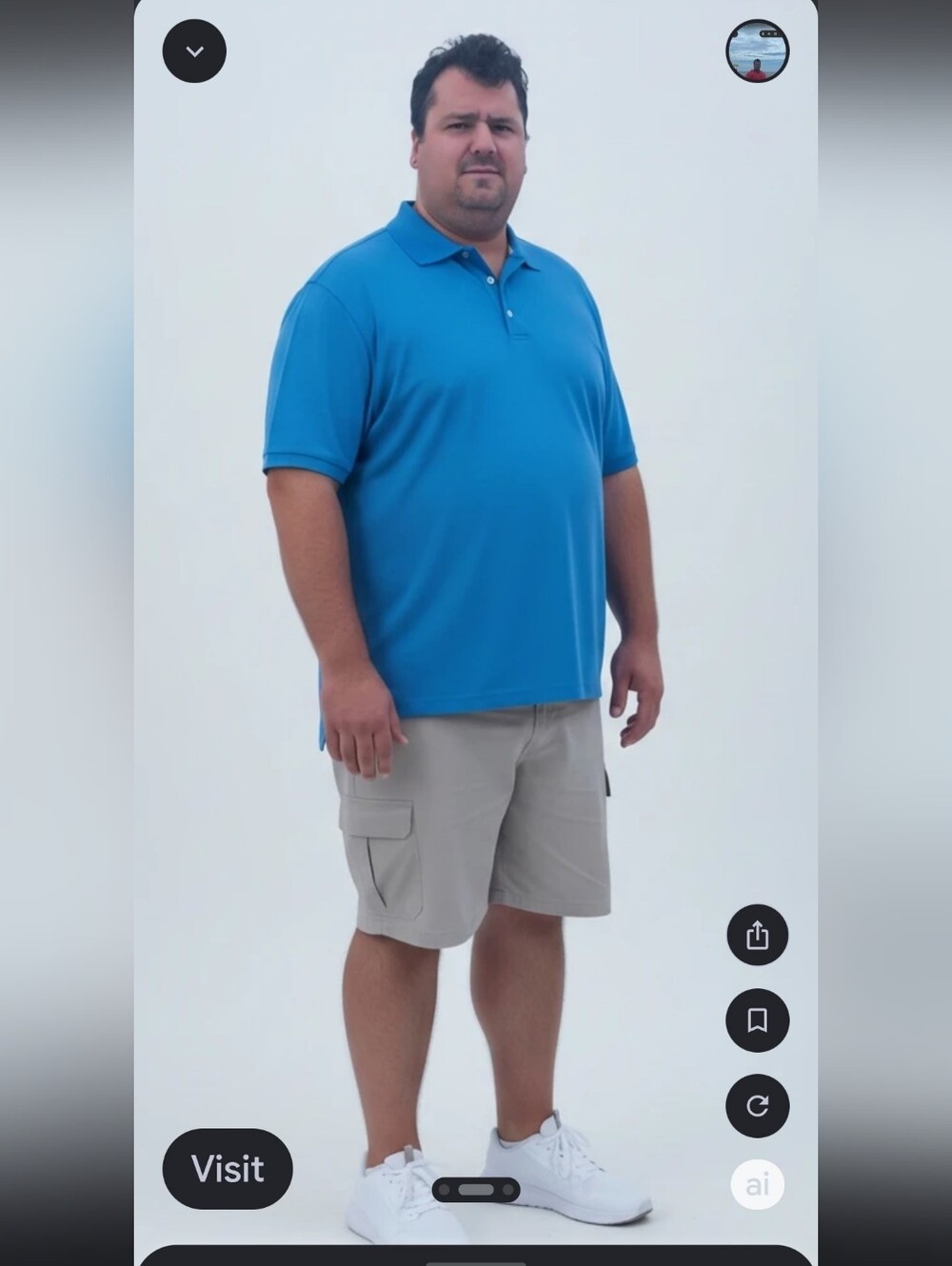 ADIDAS POLO Climacool Blue Size XL In Excellant Shape